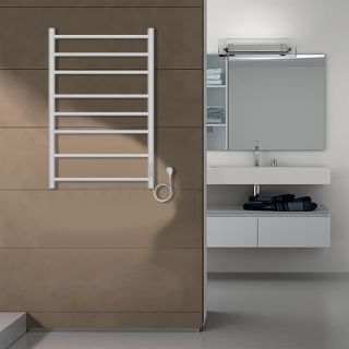 Полотенцесушитель электрический AZARIO PARMA 500/800 8 секций, диммер справа, белый AZ10858W